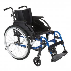 Manuell rullstol Invacare Action 3 NG hopfällbar vinkelfasta benstöd uppfällbar fotplatta