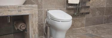 Aquatec Pure Bidet uppvärmd sits självrengörande nattljus handkontroll