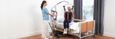 Personlyft Birdie Evo mobil lyft tunga brukare 180kg förflyttningslyft lyftsele stålyft golvlyft