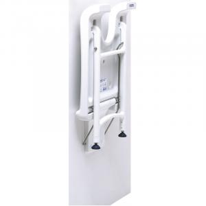 Aquatec Sansibar vägghängd duschstol uppfällbar duschpall på väggen pall justerbara ben