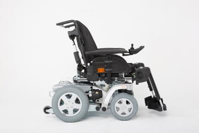 Invacare Storm 4 elrullstol inomhus utomhus bakhjulsdriven låg sitthöjd hjälpmedel permobil komfort