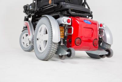 Invacare Storm 4 X-Plore eldriven rullstol inomhus utomhus bakhjulsdriven sittproblematik hjälpmedel permobil komfort