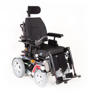 Invacare Storm 4 X-Plore eldriven rullstol inomhus utomhus bakhjulsdriven sittproblematik hjälpmedel permobil komfort