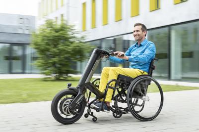 e-pilot P15 drivenhet elcykel elscooter rullstol hjälpmotor manuell rullstol hjälpmedel motverka ledslitage