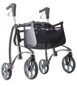 Dolomite Jazz Rollator snygg design lättviktsrollator utomhus inomus rullator lätt att fälla ihop många tillbehör