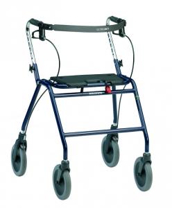 Dolomite Maxi Plus Rollator extra bred sittyta extra stort gångutrymme rullator för extra hög vikt 200 kg stabil rollator