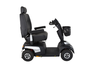 Invacare Comet Ultra elscooter extra bred scooter extra mjuk fjädring  förstärkt konstruktion elskoter för tunga 220 kg