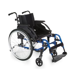 Manuell rullstol Invacare Action 3 NG hopfällbar vinkelfasta benstöd uppfällbar fotplatta
