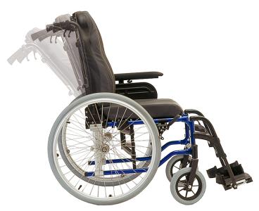 Manuell rullstol Invacare Rea Focus allround lättkörd justerbar kryssfälld hopfällbar