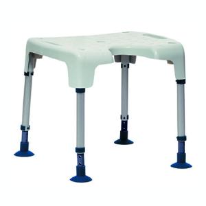 Aquatec Pico Duschstol med ryggstöd duschpall med armstöd hygienurtag höjdjusterbar